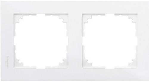 Рамка универсальная Schneider Electric Merten M-Pure 2-м. полярно-белый картинка